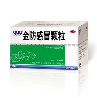 <dt>药品名称</dt><dd> 金防伤风颗粒</dd>